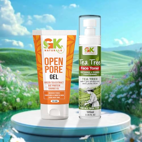 Image of GK Naturals Open Pore Reduction Kit, Skin Care Treatment for Pore Tightening, Oil Control|Reduces Large Pores for Smooth, Clear Skin| Pack of 2