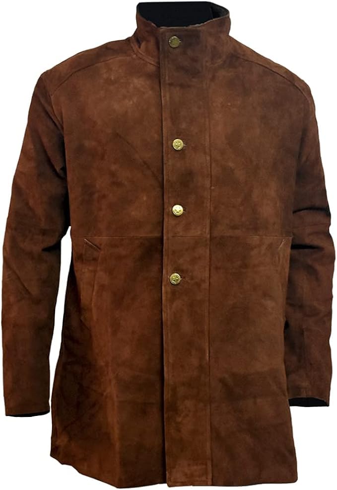 Longmire Sheriff Walt Robert Taylor Suede Leather Coat For Mens2