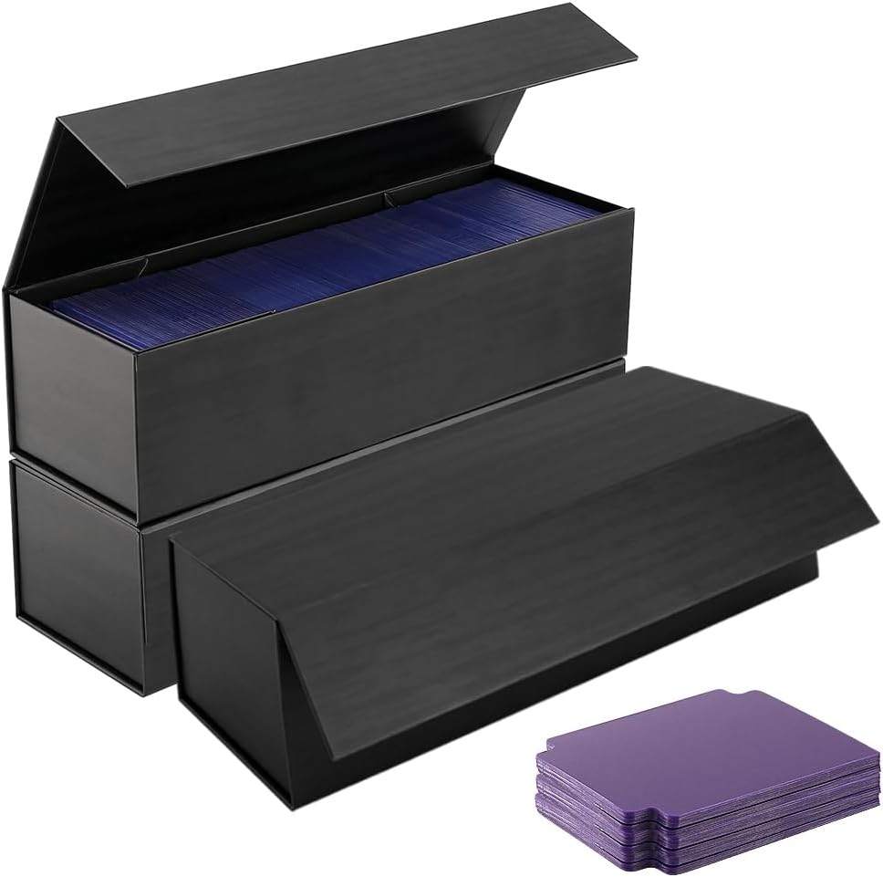 shinwinly TradingCard Storage Box, Retro Wood Grain Card