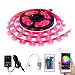 WiFi 16.4ft 150LEDs IP65 Waterproof RGB SMD 5050 Strip Light with 12V Power Supply and Remote Controller, Compatible with Alexa Google Home and Siri Shortcut