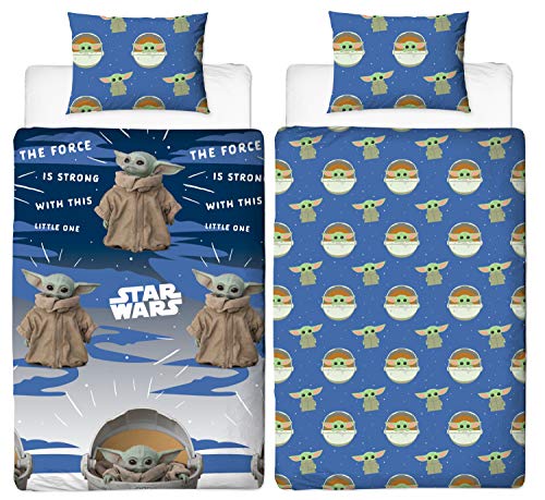Baby Yoda Funda de edredón individual | Star Wars Mandalorian Night |...