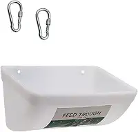 Besga Alimentador de aves suspenso, bebedouro para galinhas, 11x6,7x5,5 polegadas, grande capacidade, multifuncional