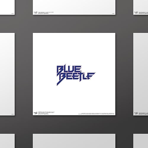 Miniatura 2 de Trends International Gallery Pops DC Comics Blue Beetle - Póster de pared con logotipo de texto, 12 x 12 pulgadas, versión sin marco