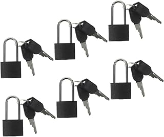 BESTOYARD Mini Padlock 6 Sets padlock piggy bank mini lock luggage locks baggage locks lock for luggage locker bags Small Padlock
