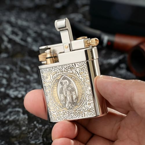 Encendedor Vintage de Latón para Hombre, Llama Suave miniatura 2