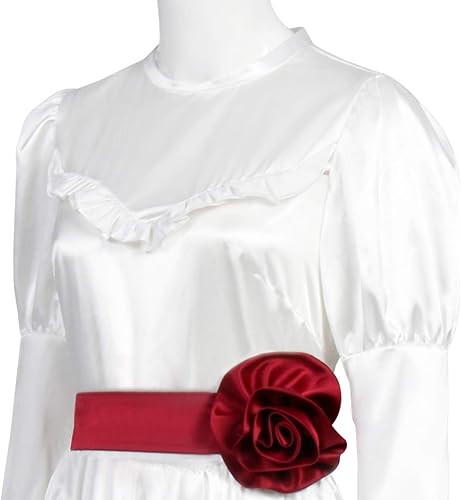 Miniatura 6 de FOGHORN Annabelle Comes Home Disfraz de Annabelle 3 cosplay largo vestido blanco terror fantasma aterrador juego de rol