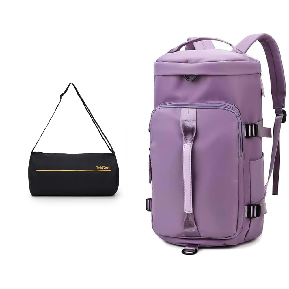 Gym Bags for Men Compact Sports Duffle for Women Unisex Duffle Bag for Carry & Travel + 44L Polyester Gym Duffel Shoulder Bag for Women Men for Sports, Waterproof Dufflebag with Shoe-image-38