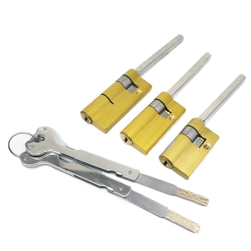 Avocet Abs 1 Pcs Special Lock Core for Automatic Fingerprint Lock Cylinder,with Tail,C-Class Core,2keys,Anti-Theft Door Emergency Lock Core Cylinder Lock(45x18 Flat Rod)