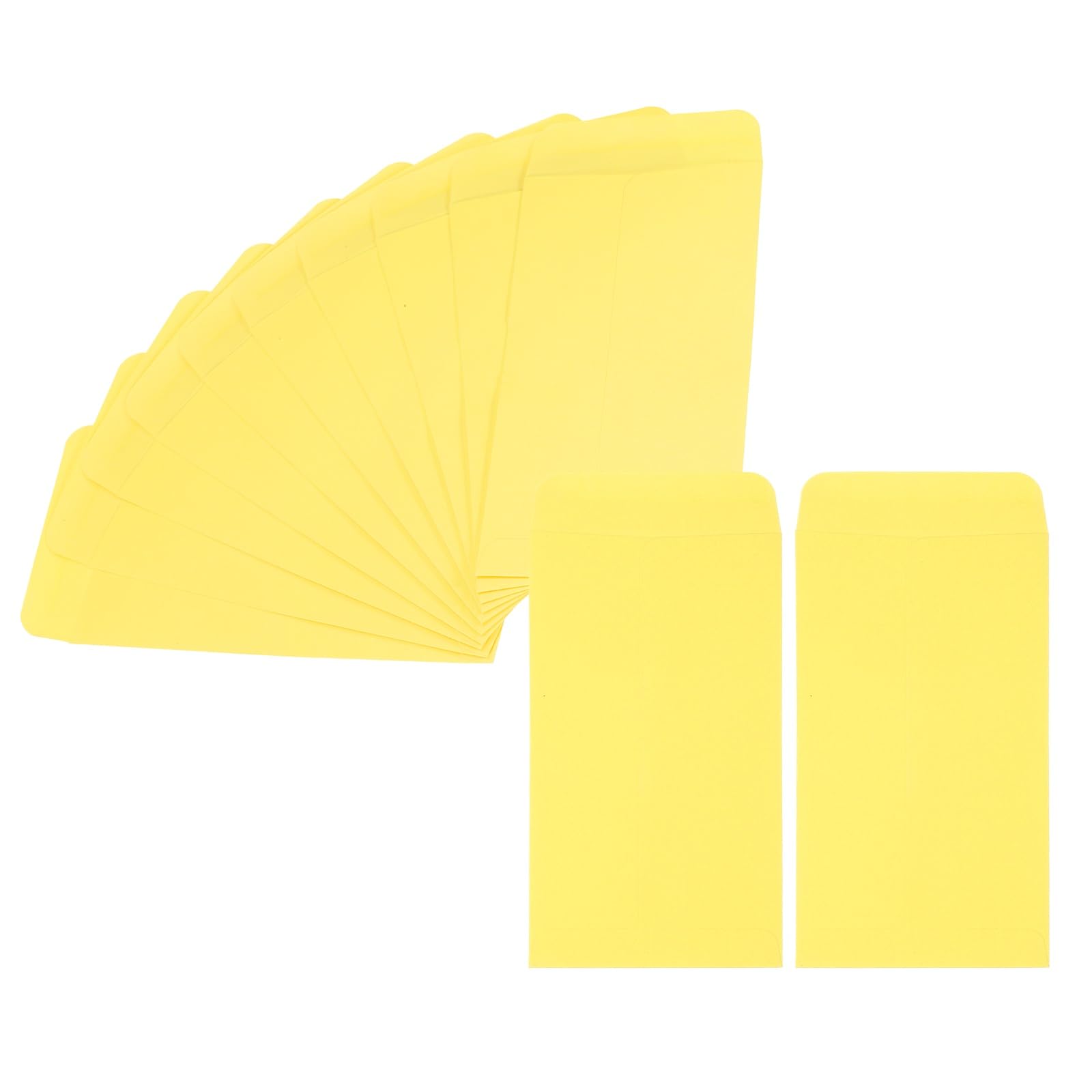 PATIKIL Money Envelope 6.5" x 3.5", 200Pcs Cash Envelopes Money Holder Bags Budgeting Saving Challenge Letter for Gift Coins Checks Tickets Jewelry Passport Card, Yellow โ image 1