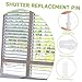 60pcs Shutter Replacement Repair Pins Shutter Supplies Plantation Shutter Louver Repair Parts Spring Loaded Shutter Repair Tools