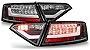 ACANII - For Black 2008-2012 Audi A5 Lumileds LED Tail Lights Brake Signal Lamps Driver & Passenger Side