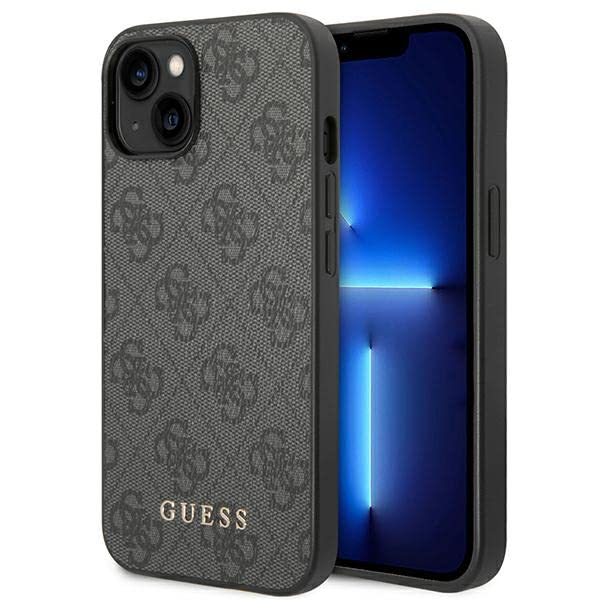 Guess GUHCP14SG4GFGR Hartschalen-Schutzhülle für iPhone 14 15 5 cm (6 1 Zoll) Grau und Grau