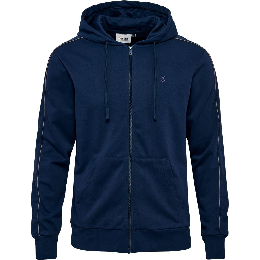 hummel Pulse Piping bluza z zamkiem na całej długości S niebieska
