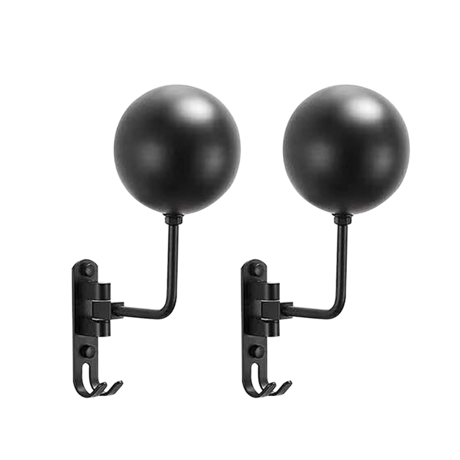 2 soportes de casco de pared para motocicleta, colgador casco, montaje en pared, rotación de 180°, doble gancho de pared, para casco de moto, bicicleta, béisbol