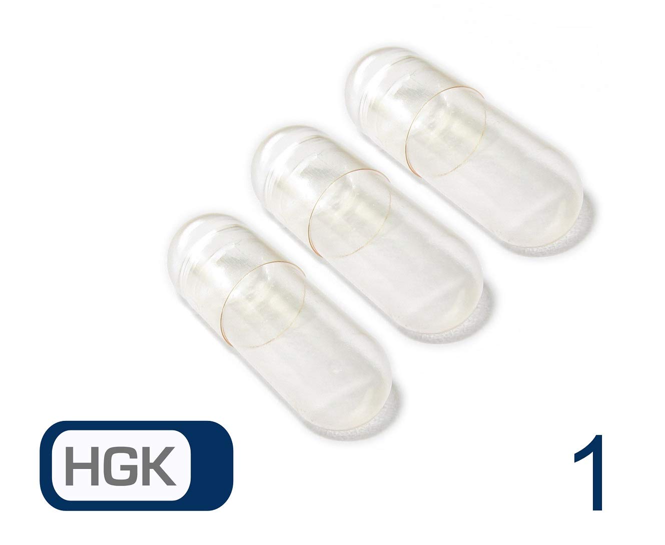 Vivameo | Capsules vides HGK gélatine bœuf | Taille 1 transparent | 5000 pièces