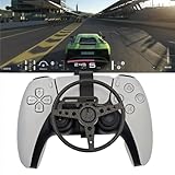 1. Mini-Lenkrad ist compaitble für PS5 und PS5 slim Controller, passen Sie alle Arten von Rennspiel