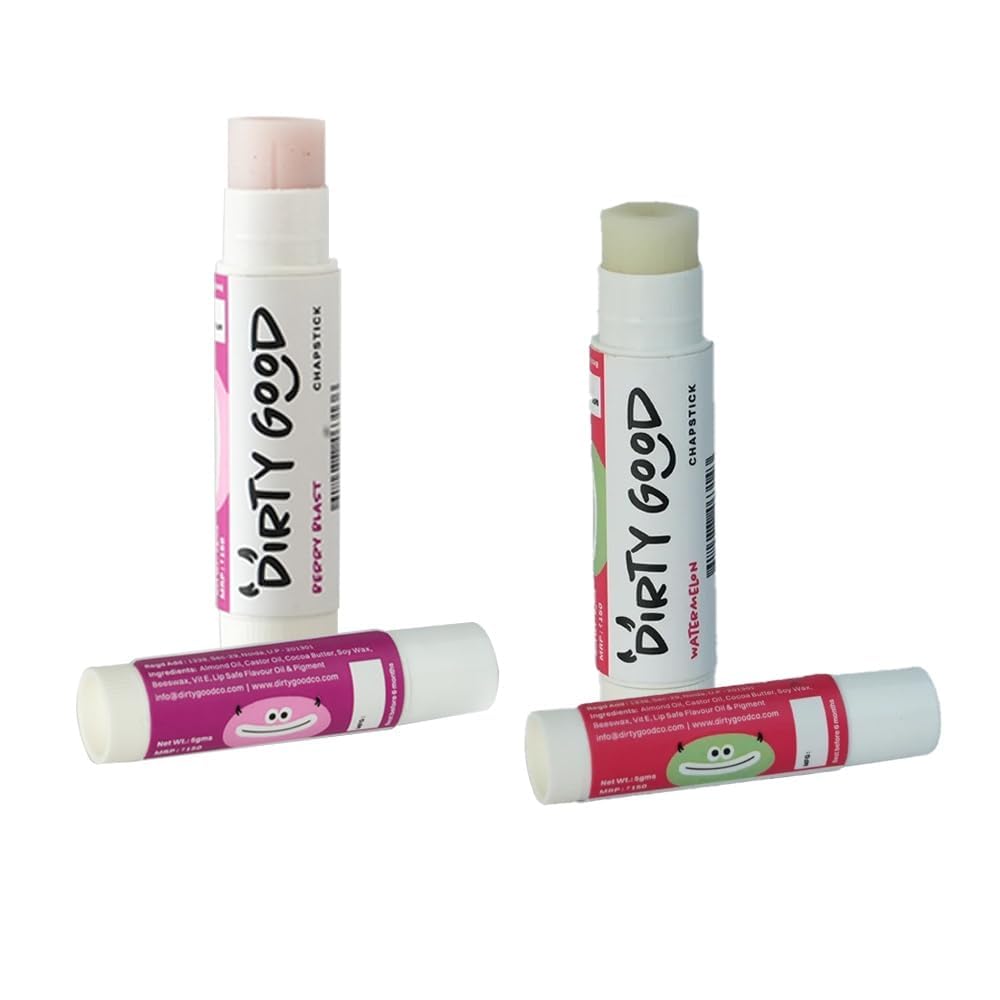 Dirty Good Berry Blast & Watermelon chapstick Combo - 5g (Pack Of 2) | Shea Butter & Vit E Oil | Formulation Helps Nourish & Hydrate Dry Chapped Lips | Non-Sticky Formula | Long-Lasting Lip Care-image-15