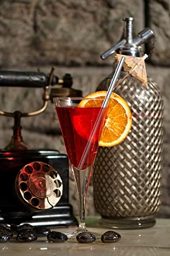 Short Reusable Metal Cocktail Straws, Stainless Steel with Cleaner Brush, 160mm Long and 6mm Wide, 8 Pcs for Cocktails, Gin Glasses, Coffee Cups, and Mason Jars - Image 4