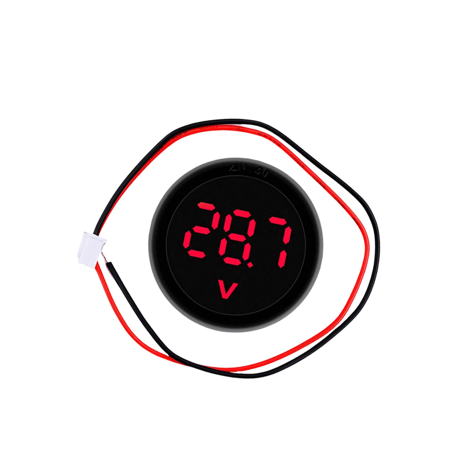 Jiingekk Red Precisions Voltmeter Circular Voltages Gauge Meter With 4V 100V Ranges For Circuit Diagnosis And Equipment Maintenance Monitor