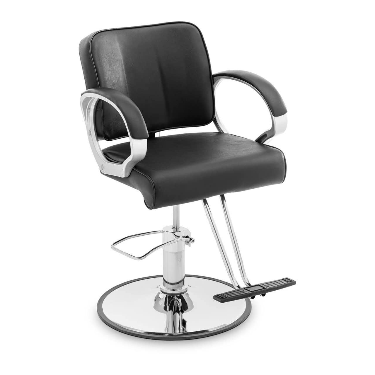 Physa Physa Hove Fauteuil de Coiffeur avec Repose-Pieds en T Noir 50-60 cm 180 kg Hauteur réglable