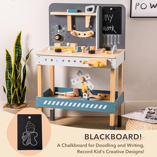 Robud WG190 Wooden Tool Workbench For Kids Toddlers thumb #2