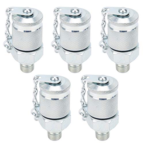 Image of 5Pcs Hydraulic Pressure Test Coupling Kit, Hydraulic Pressure Test Adapter, for PT /PPT Series Coupler(M10x1)