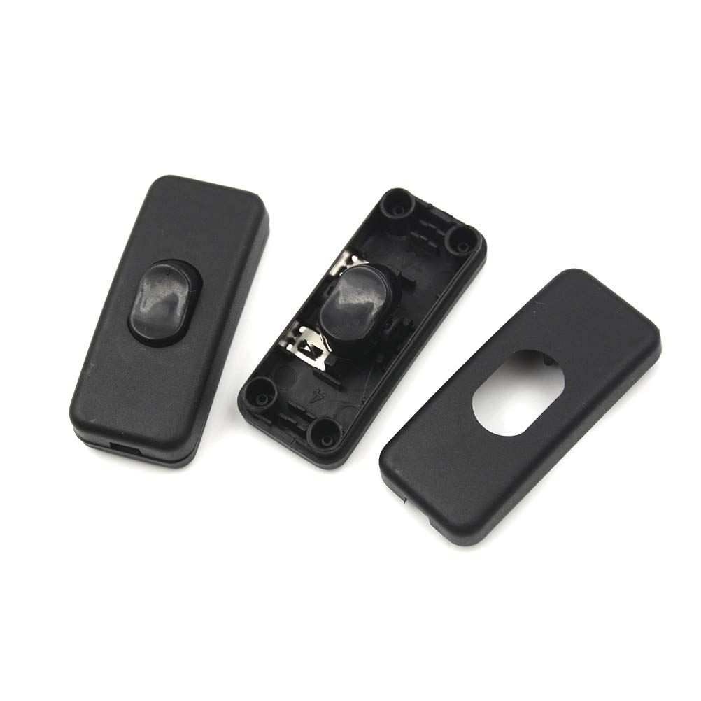 Livolo Switch - 10pcs Lot On Off Inline Switch Black Table Lamp Desk Light Cord Cable 110 250v - Slim Cord Plug 3way Fashion Wire Double Replacement Black Desk Surface 220v Online Button Cable La