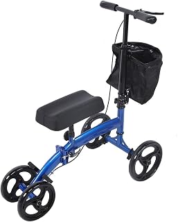 Andador de rodilla, andador de pierna ajustable orientable, andador de rodilla, patinete de rodilla, alternativa, capacidad de 300 libras para lesiones o cirugía en el pie, lesiones de