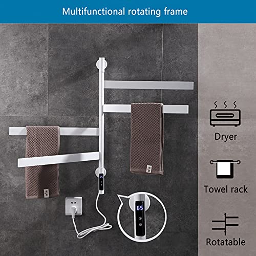 Toallero eléctrico de acero inoxidable con acabado premium de pared 4