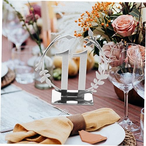 Numéros de table de mariage élégants SHOWERORO pour réception chic - 5