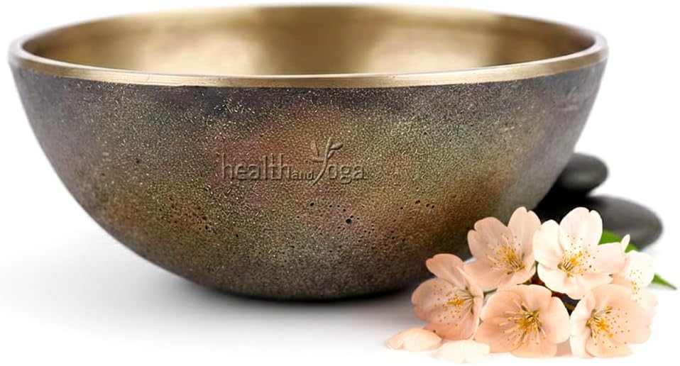 SoulGenie HealthAndYoga FootEase Bronze Kansa Vatki Cup - Ayurvedic Detox Foot Massager - Relaxation and Deep Cleaning - Ancient Indian Technique - Natural (Bowl - Flamed)