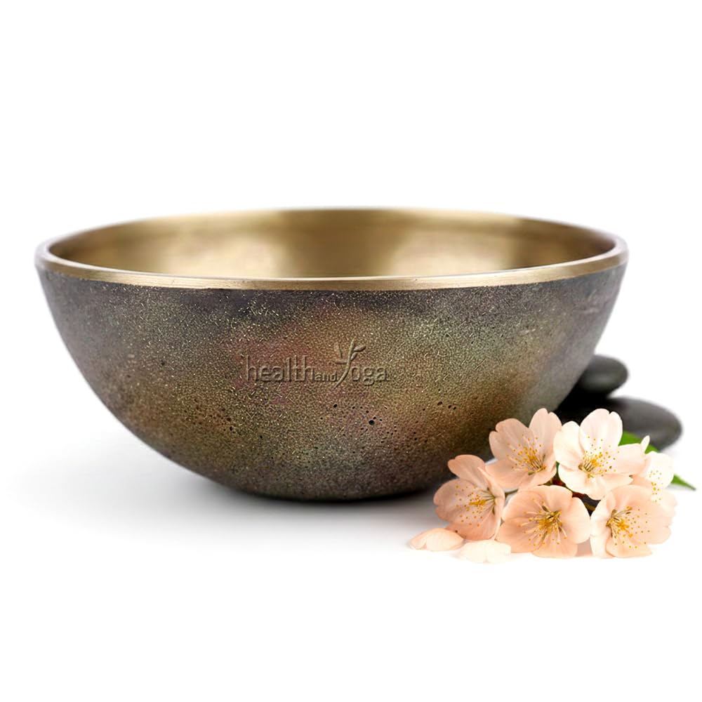 HealthAndYoga™ FootEase Kansa Vatki Bowl - Bronze Cup - Ayurveda Foot Detox Massager – Flamed Sanded Surface for Exfoliation - Eases Leg Pain and Fatigue – Relaxes and Induces Sleep(Bowl - Flamed)