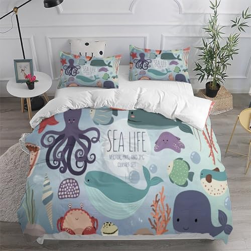 Housse de couette lit double avec fermeture éclair pour un change facile - 6