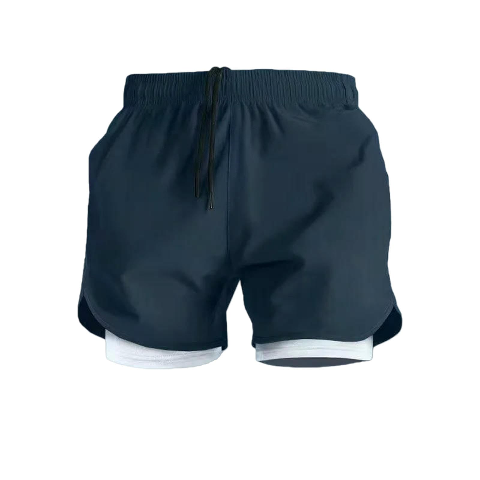 Short homme de sport bleu pantalon court d'été course fitness m