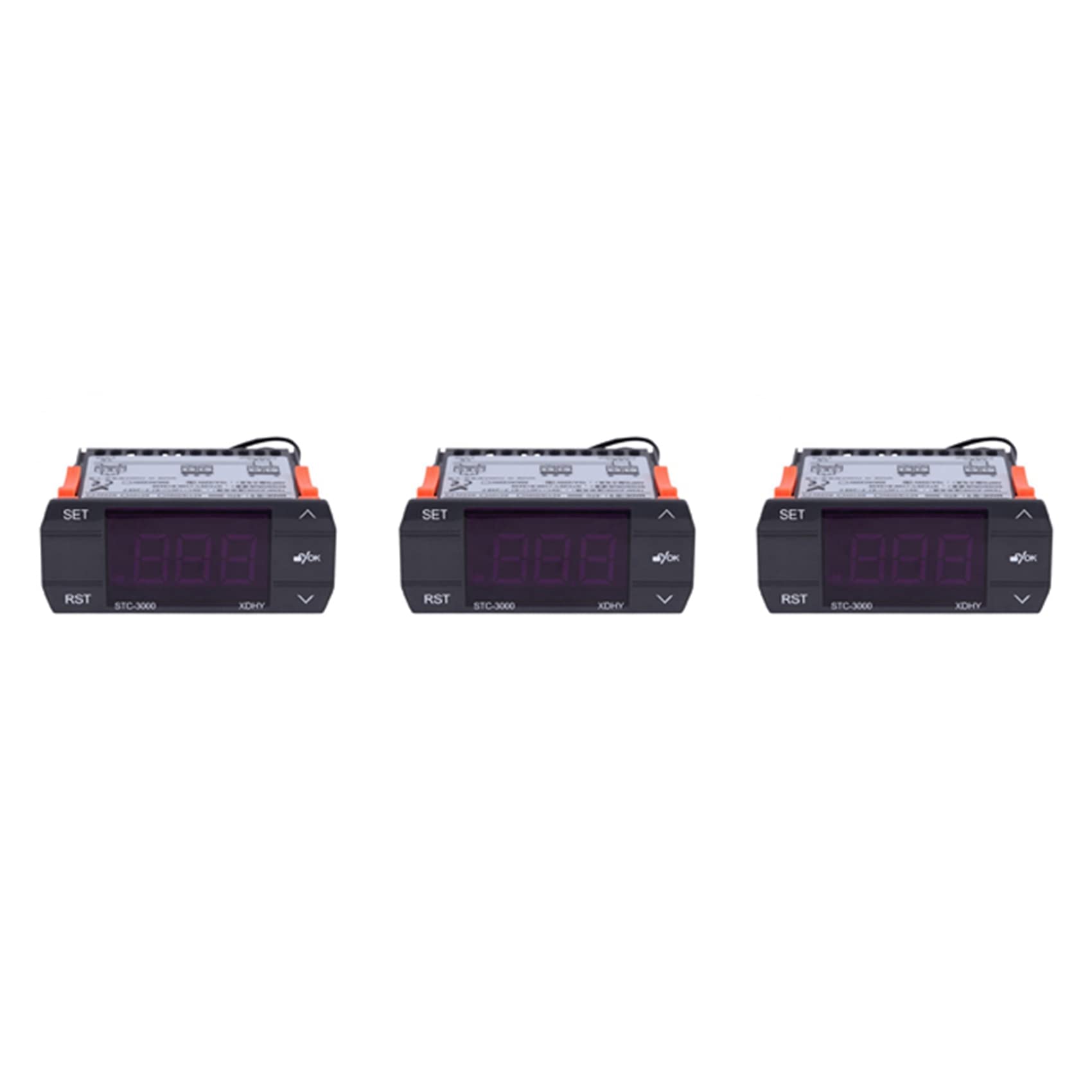3X STC-3000 110V-220V 30A Termostat cyfrowy regulator temperatury z narzędziem do sterowania czujnikiem