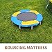 TOYANDONA Trampoline Spring Cover 47in Round Trampoline Replacement Pad with Pole Holes Universal Trampoline Safety Pad Trampoline Edge Protection Guard