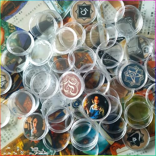 Capsulas transparentes para monedas 150 piezas 30mm miniatura 6