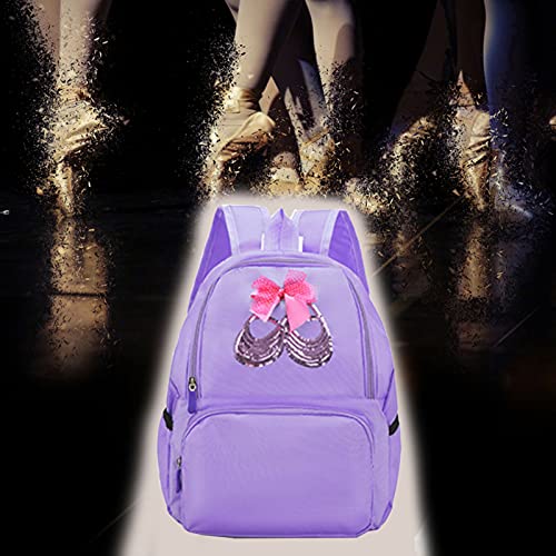 Yitengteng Ballet Dance Backpack for Little Girls Ballerina Bag for Dance Toddler Dance Bag3