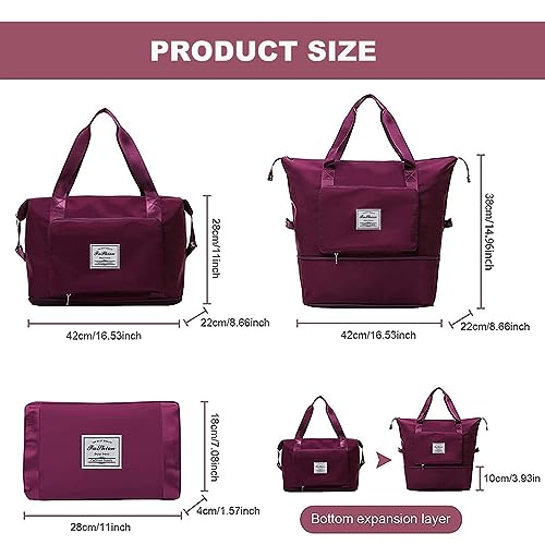 Expandable Dry Wet Separated Tote