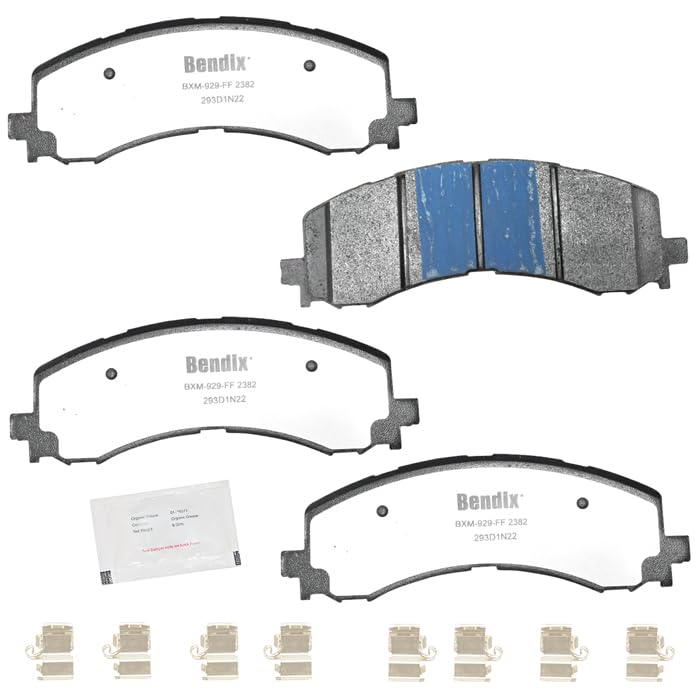 Image of Bendix Fleet Metlok MKD2382FM Semi-Metallic Front Brake Pads for Ford Bronco 2023-2022, Expedition 2024-2022, F-150 2023-2021, F-150 Lightning 2024-2022, Lincoln Navigator 2024-2022