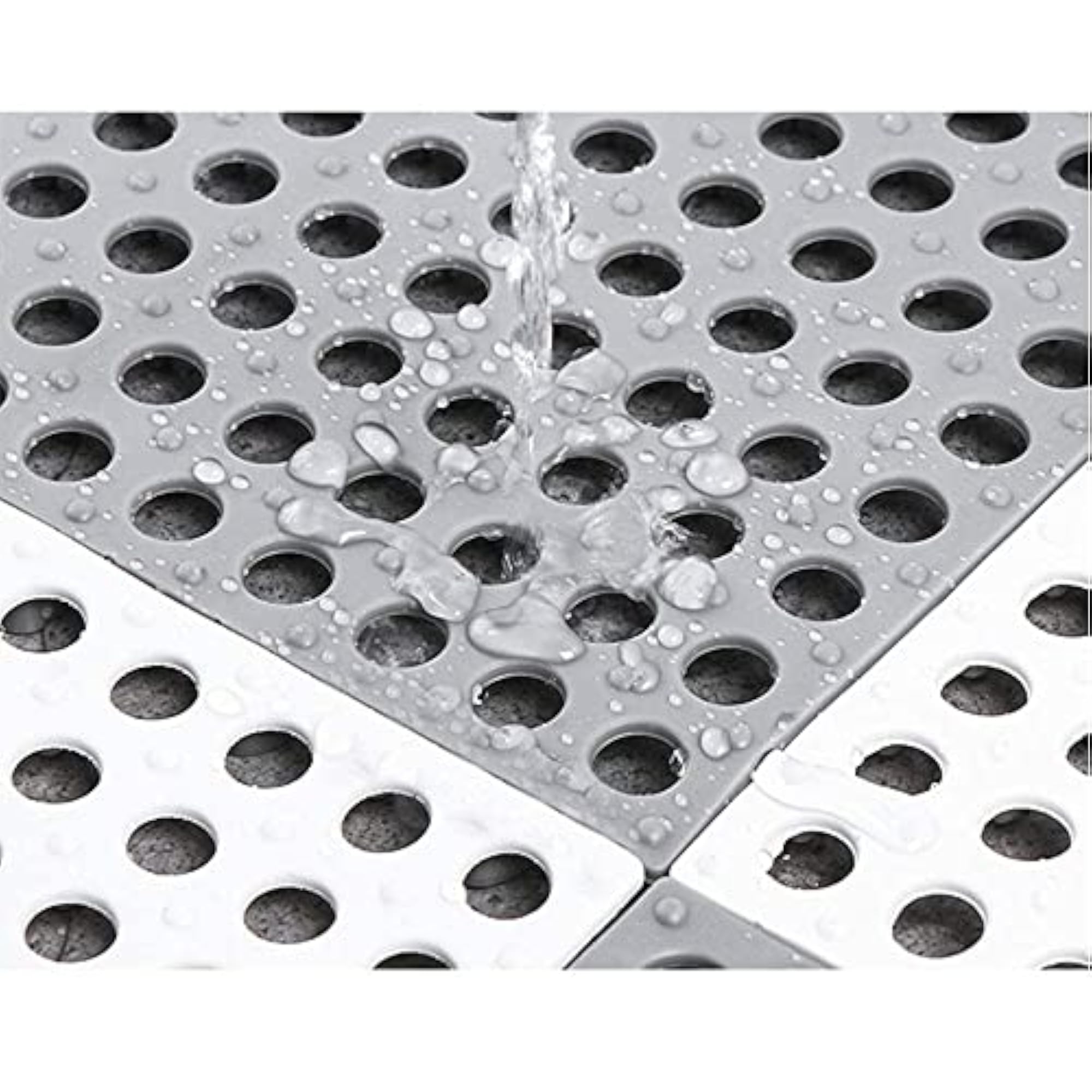 Interlocking Non-Slip Drainage Tile, Soft PVC Waterproof