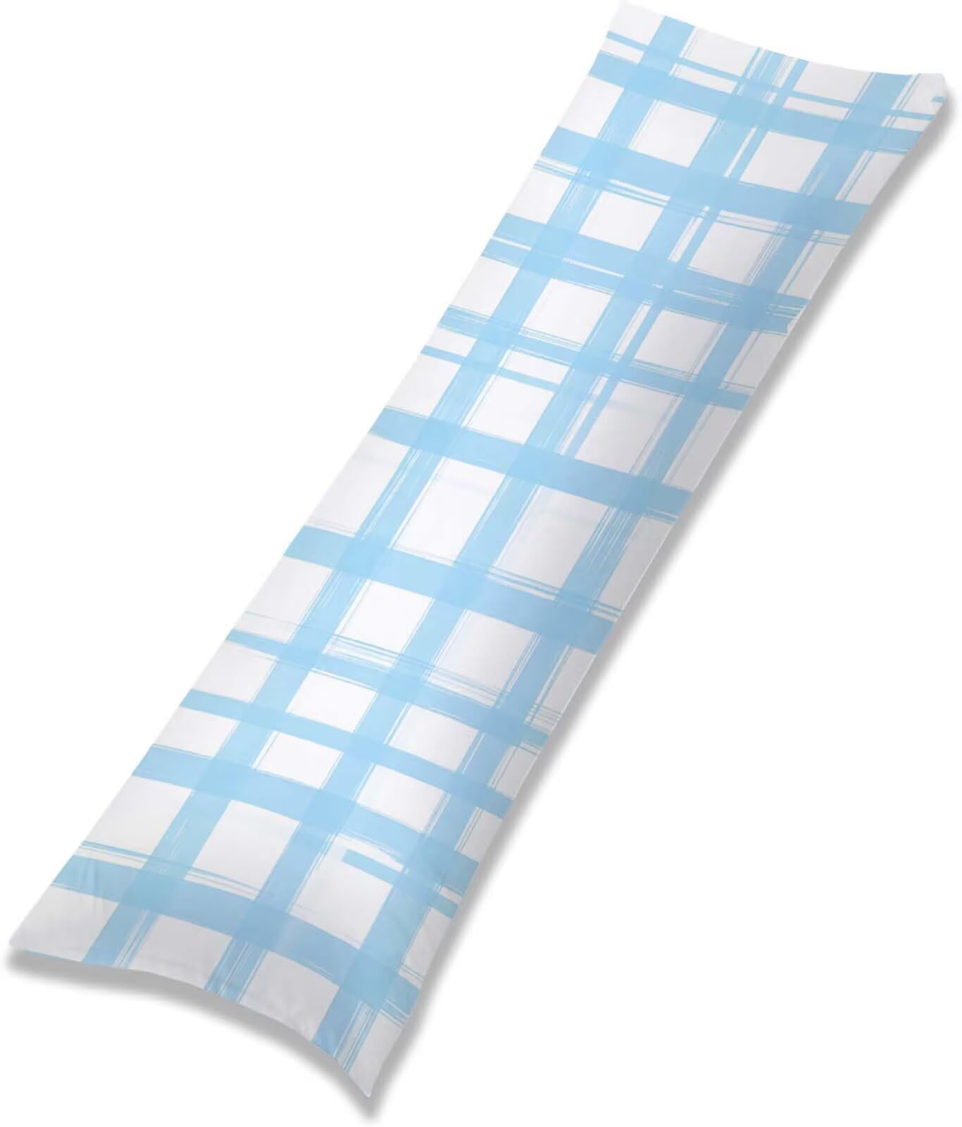 Blu-20 Federe Cuscino Letto 50 x 150 cm, Grande Cuscini per Divano Velluto, | Doppia Faccia Stampa, Semplice-2 Fodera per Cuscino Decorativa, con Cerniera, Cuscino per Dormire Sul Fianco j-342