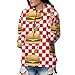 Produktbild ruziniujidiangongsi Custom Womens Hoodie Sweatshirt Pullover Gourmet Cheeseburger On Casual Hooded Tops