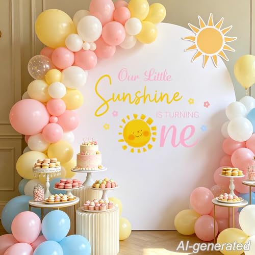 Adhesivo decorativo Our Little Sunshine cumpleaños niña miniatura 5