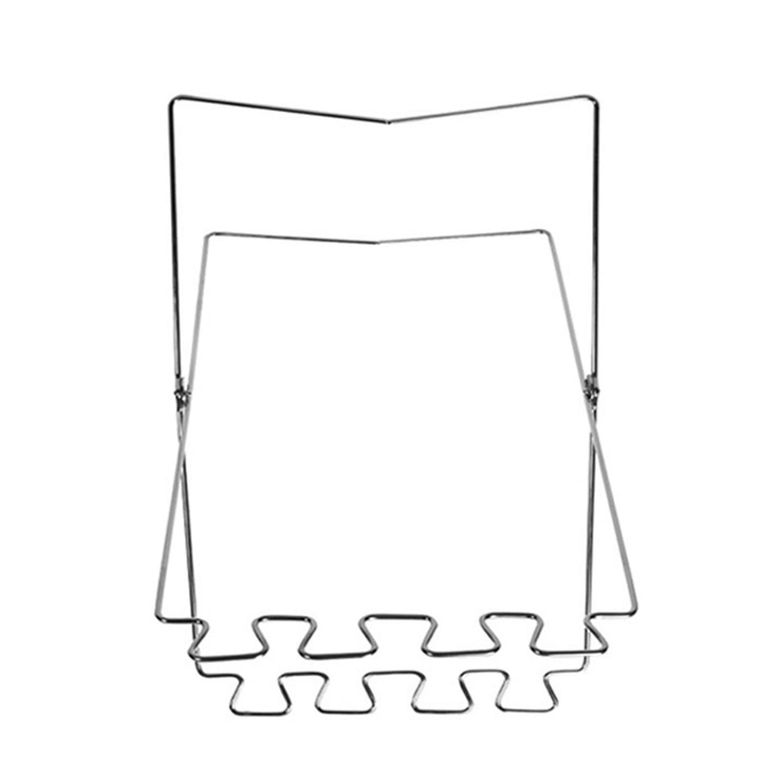 HERCHR Portarrollos para Dispensador De Bolsas De Basura, Dispensador De Bolsas De Basura Plegable De Acero Inoxidable, Soporte para Rollos De Bolsas De Basura, Soporte para Cocina(Blanco)