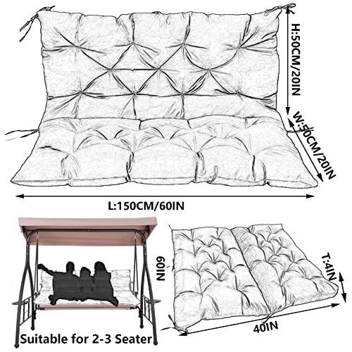 Coussin balancelle de rechange imperméable résoud le manque de confort - 5