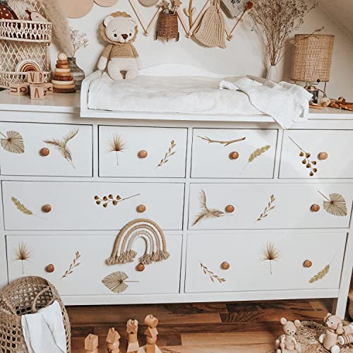 Qucheng Boho Wall Stickers Girls Bedroom Removable Wall Decals Nursery Kids Room Decor Vinyl Murals Diy Cute Decorations 6 Sheets #TOP2