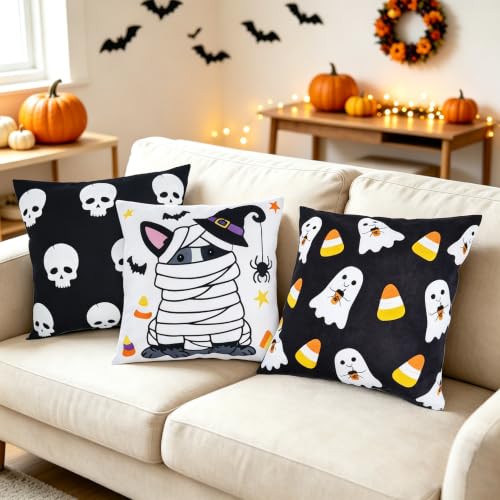 Halloween Dog Pillow Covers 18x18 Cute Throw Pillow Covers for Home - image 6