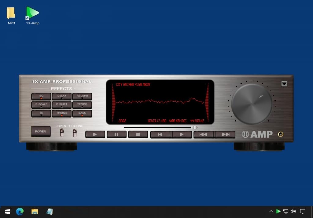 1X-AMP - Audioplayer (2026er Version) MP3 Player Software, Virtuelle Hifianlage, Jukebox und Audio Player Windows