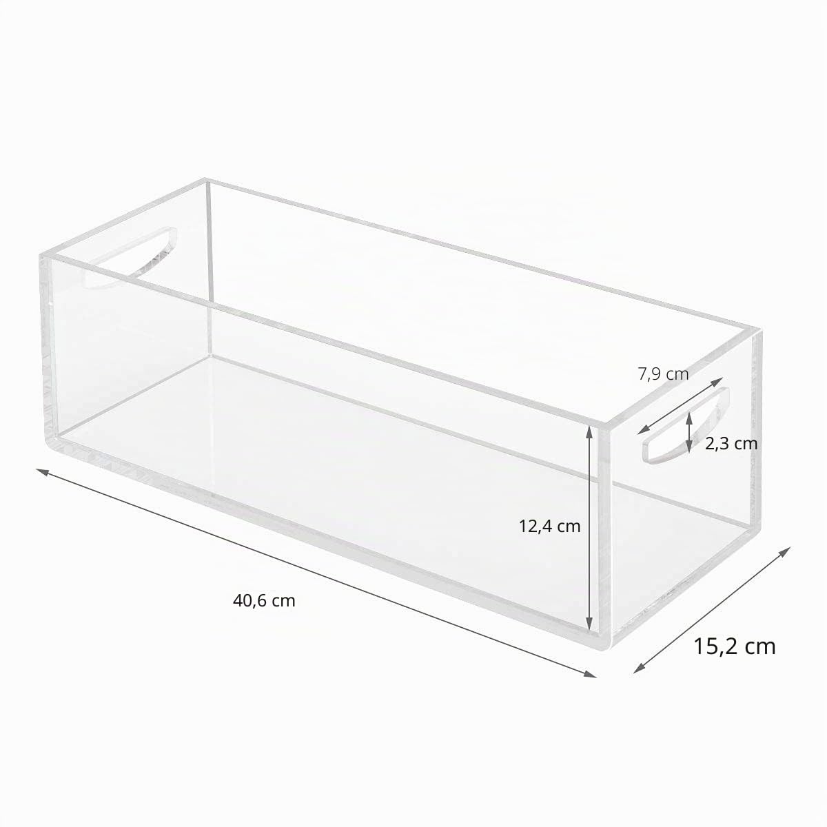 AITEE DVD/CD Aufbewahrungsbox 2 Packs, Acryl Aufbewahrungsbehälter für Blu-Rays, Videospiel-Hüllen und Videospiel-Controller, Storage Organizer für Arbeitsplatte/Küche/Badezimmer/Schrank